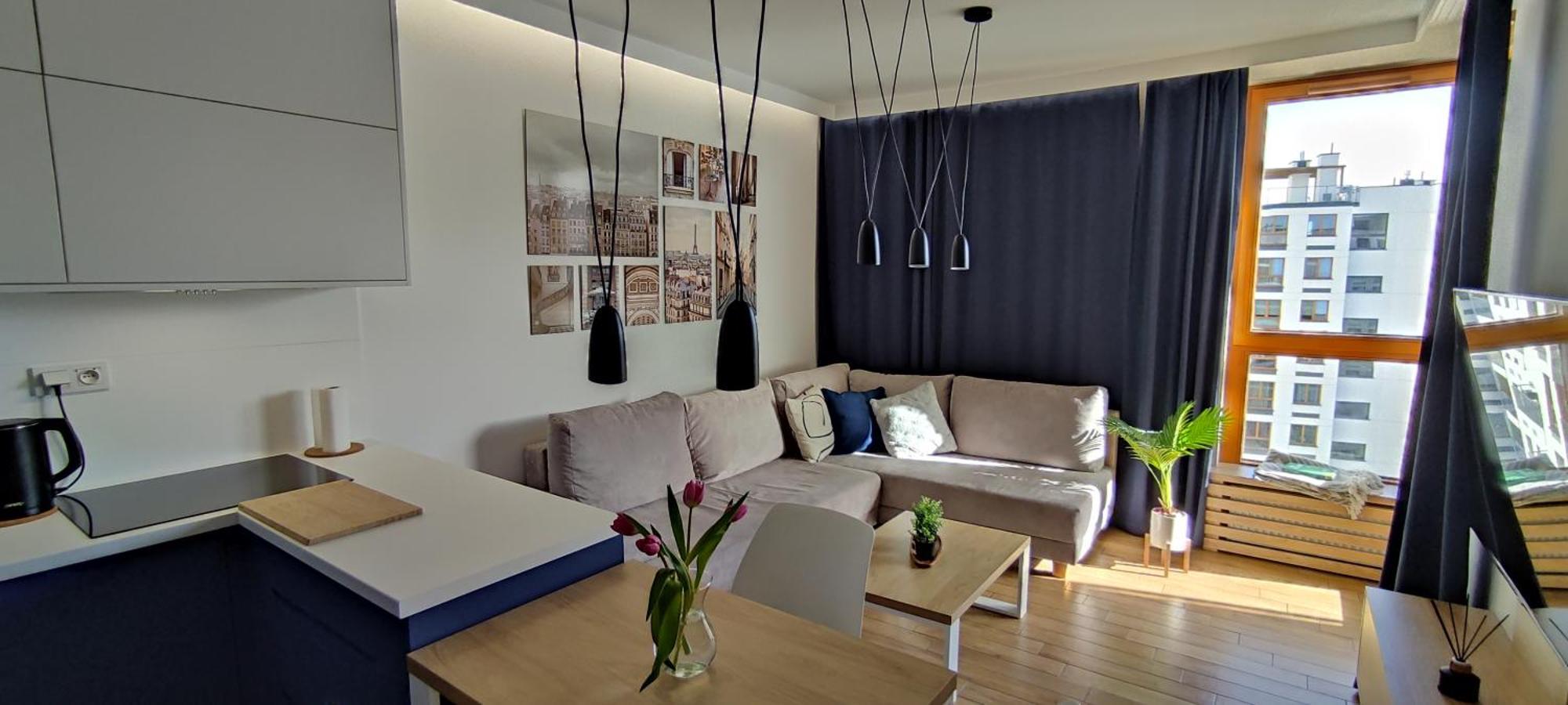 Wola Blue Modern Apartment วอร์ซอ ภายนอก รูปภาพ